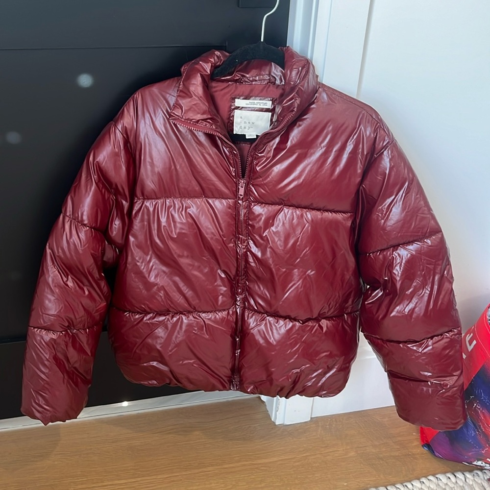 Target A new day red reflective coat